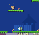 Boo dodging a zombie at ground level